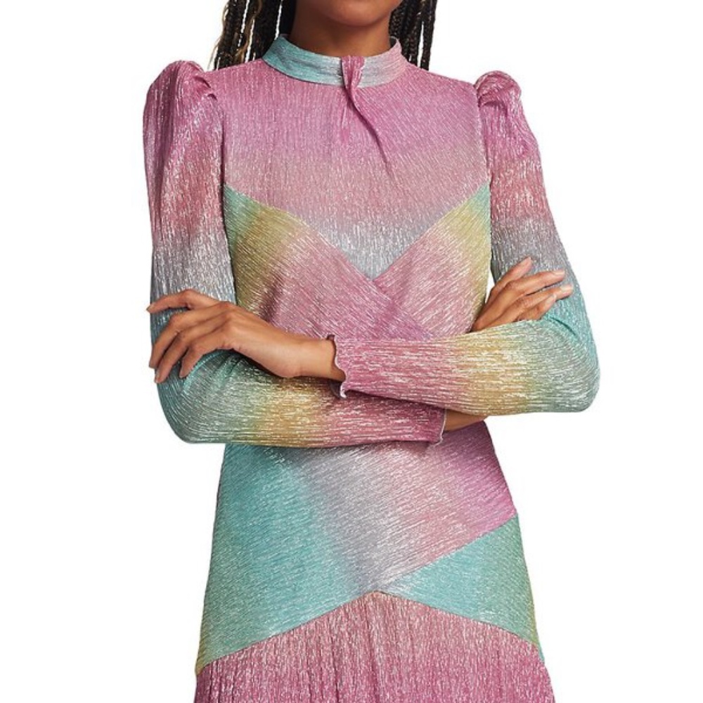 Saylor Saydee Metallic Gradient Minidress NWT